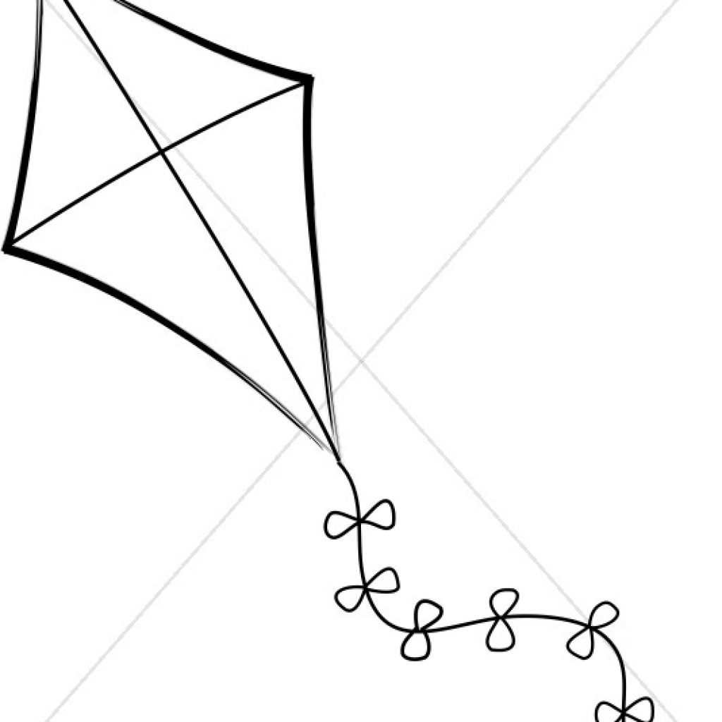 clipart kite draw