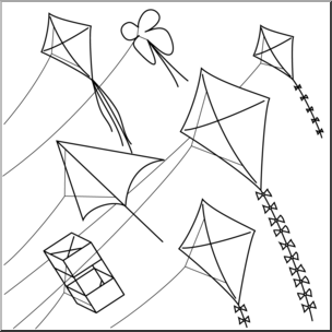clipart kite early