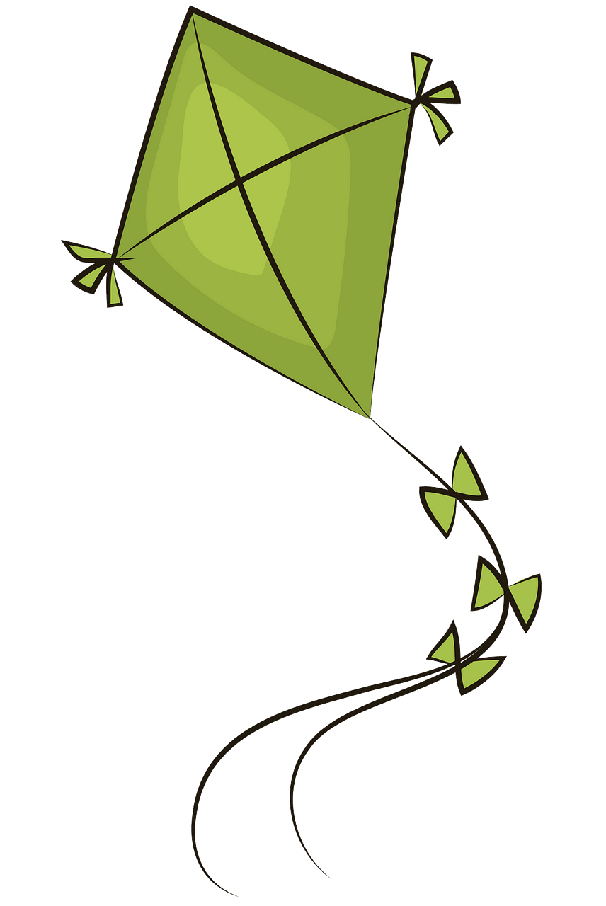 clipart kite green