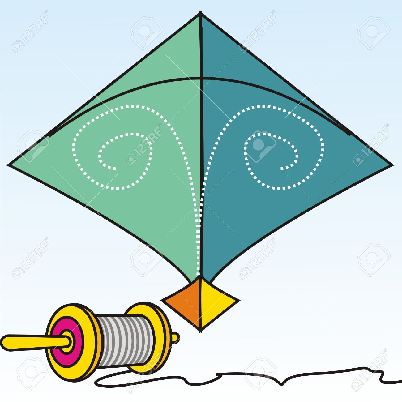 clipart kite indian traditional