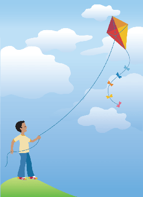 clipart kite kite day