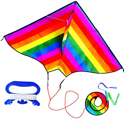 clipart kite rainbow