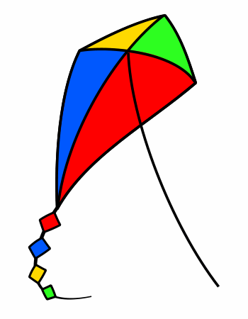 clipart kite simple kite