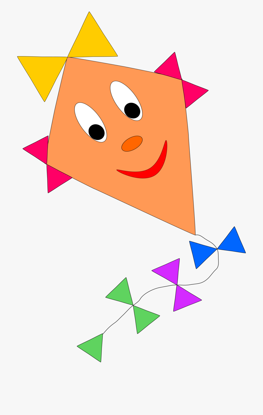 clipart kite smile
