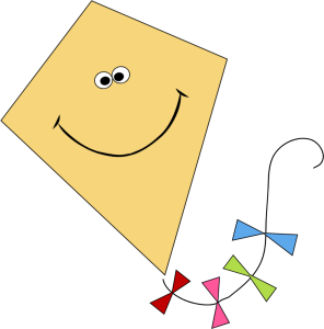 clipart kite smile