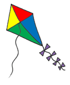 clipart kite summer