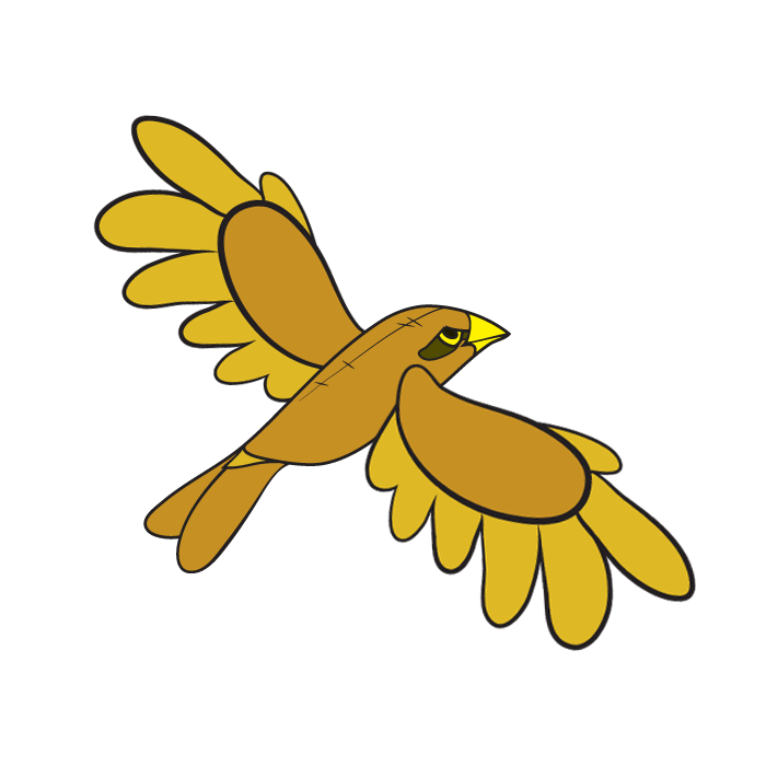 clipart kite yellow