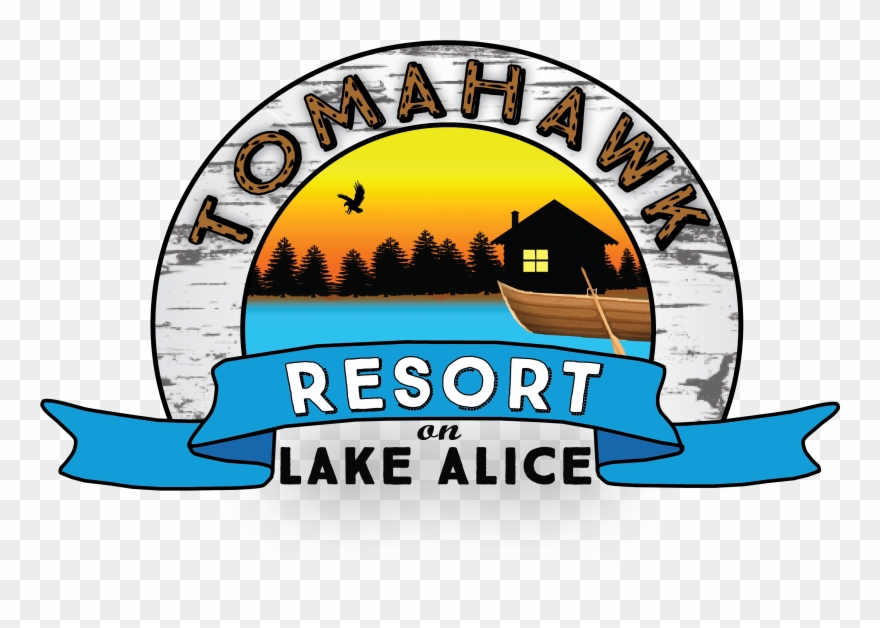 Tomahawk resort on alice. Clipart lake cottage