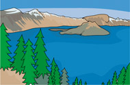 lake clipart crater