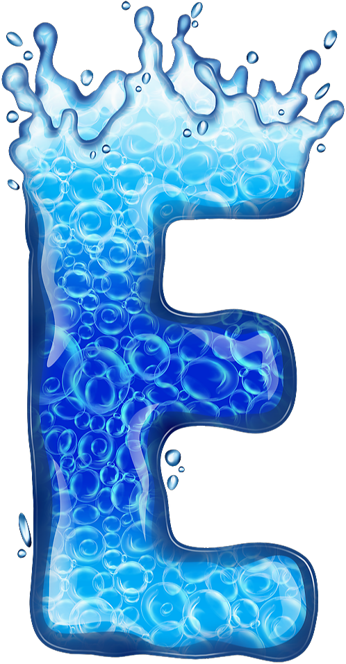 clipart letters water
