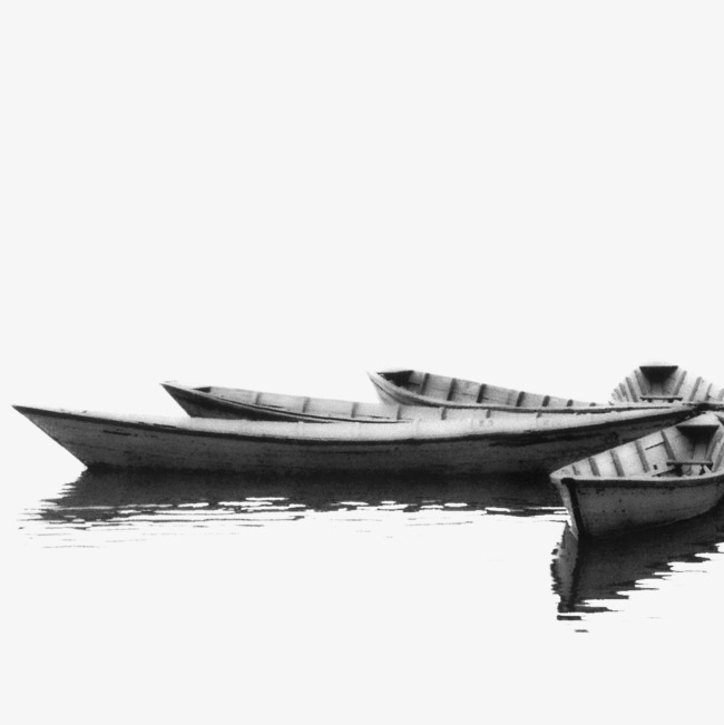Black and white png. Clipart lake lake boat