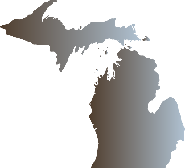Michigan with great lakes. Lake clipart lake outline