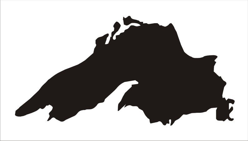 Clipart lake lake superior. Silhouette stencil reusable sizes