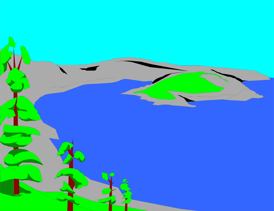 clipart lake reservoir