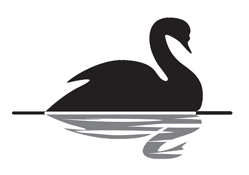 clipart lake swan