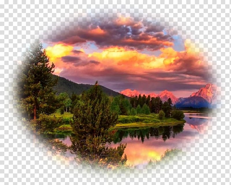 Clipart lake water hole. Grand teton mount moran