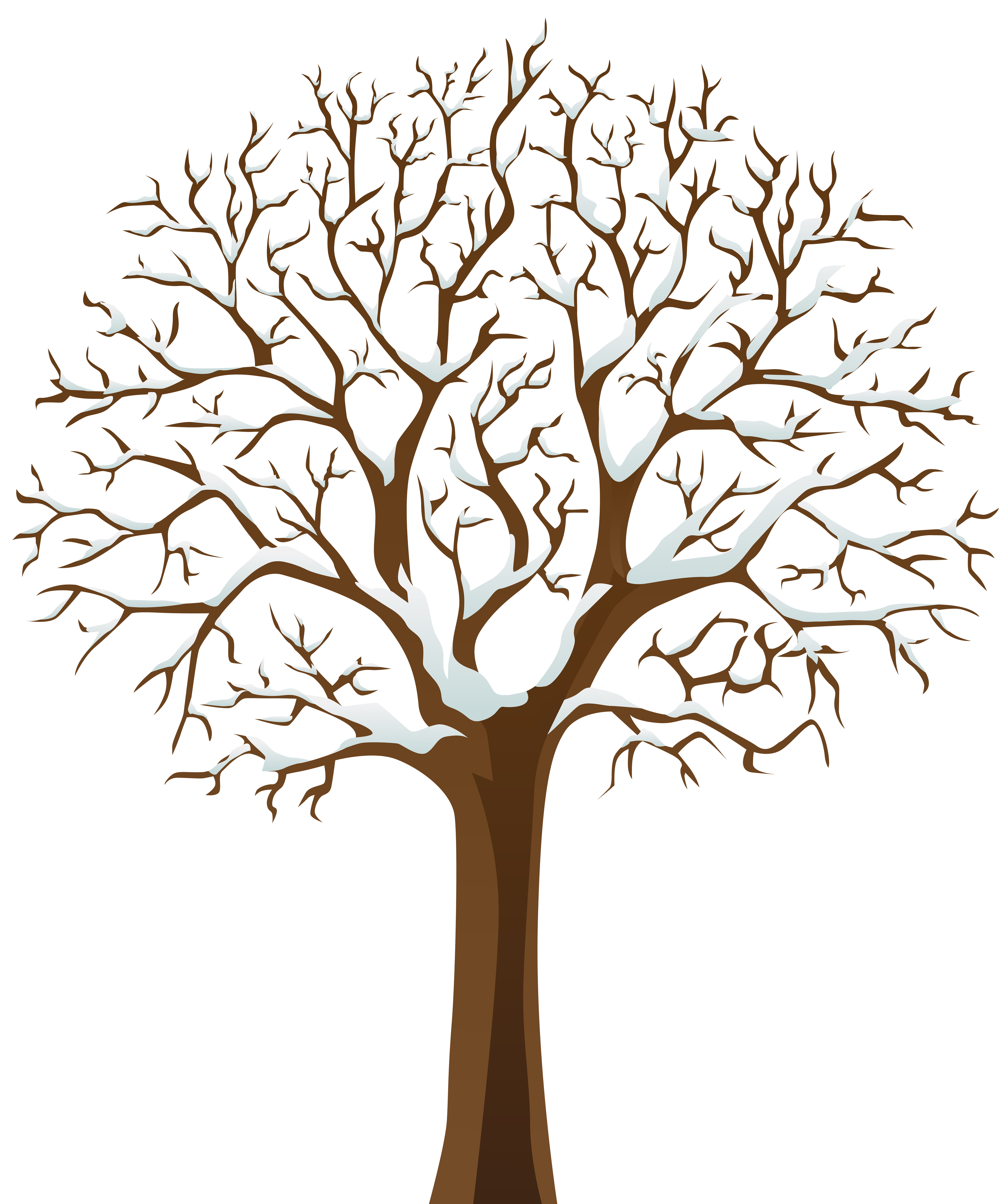 Plant clipart winter. Trees silhouette at getdrawings