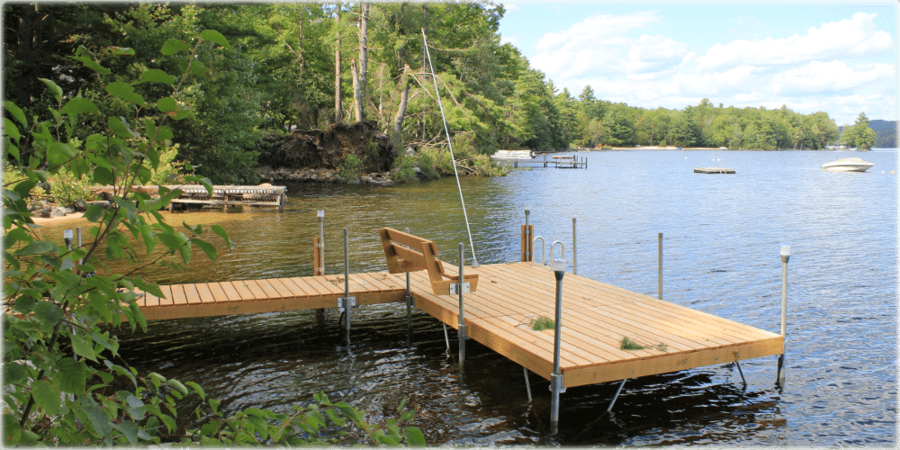 clipart lake wooden dock