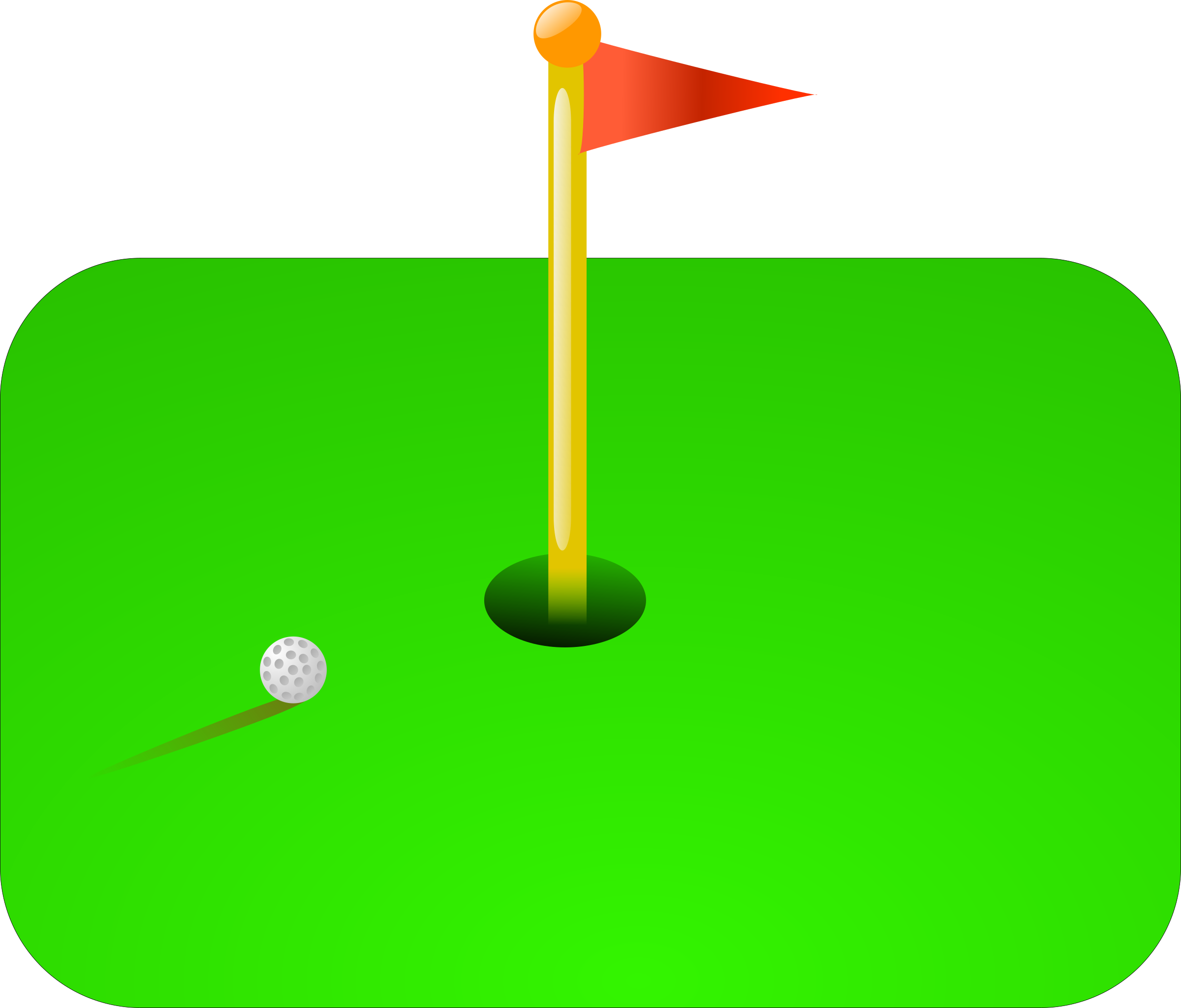 Golf flag big image. Clipart road animation