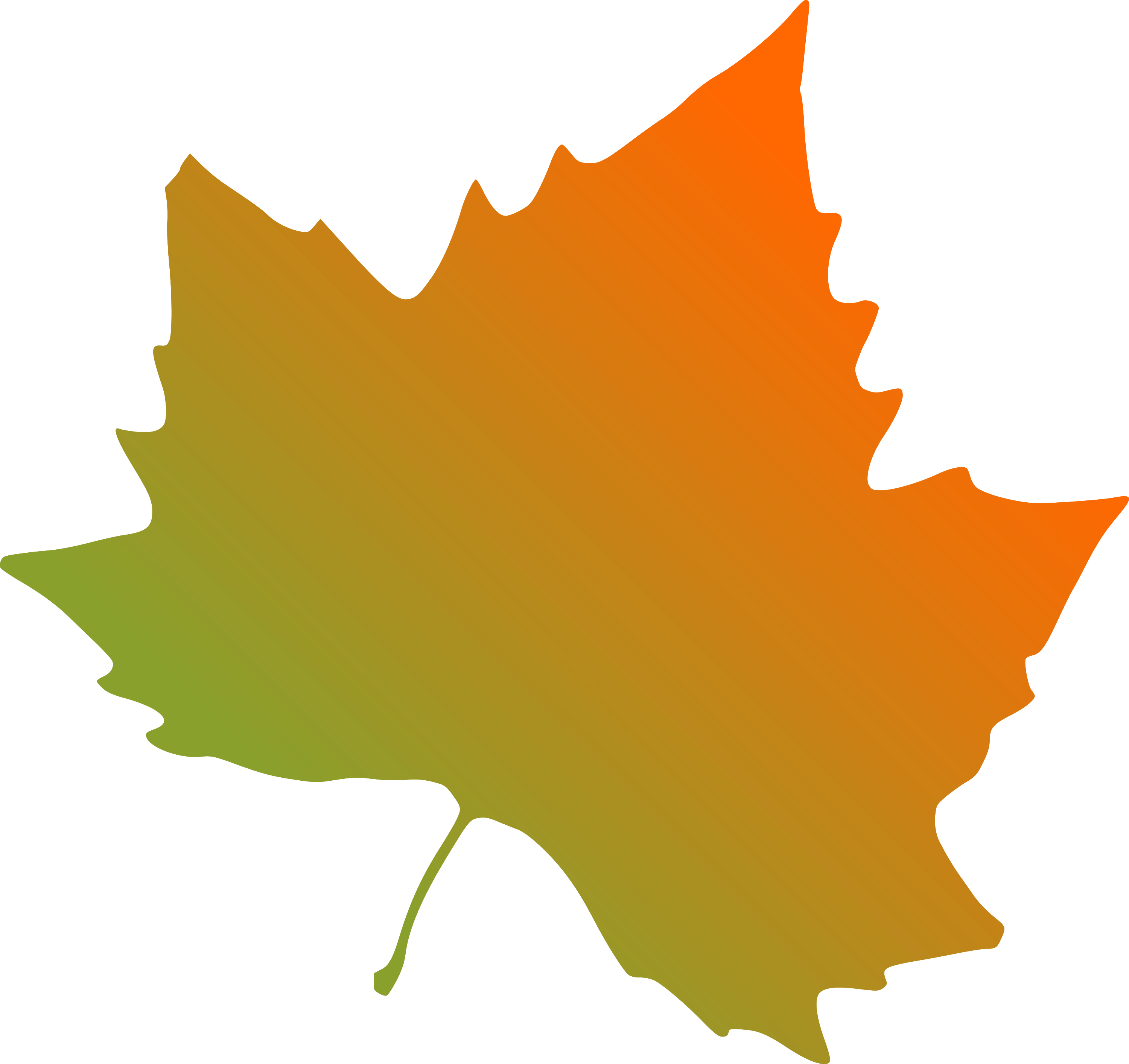 leaf clipart curved