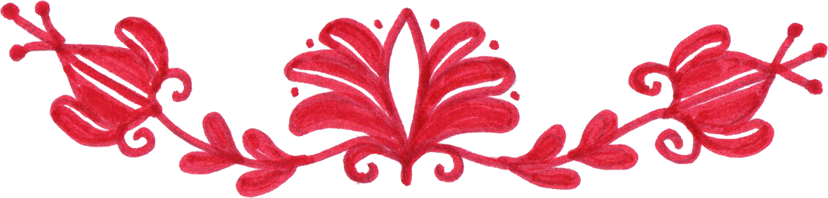  red page png. Divider clipart flower