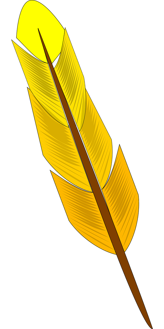 clipart leaf feather