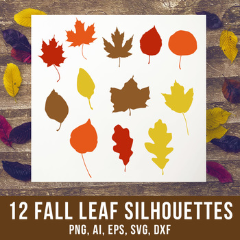  fall silhouettes autumn. Clipart leaf file