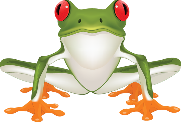 frog clipart beach