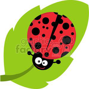 On royalty free . Ladybug clipart leaf clip art