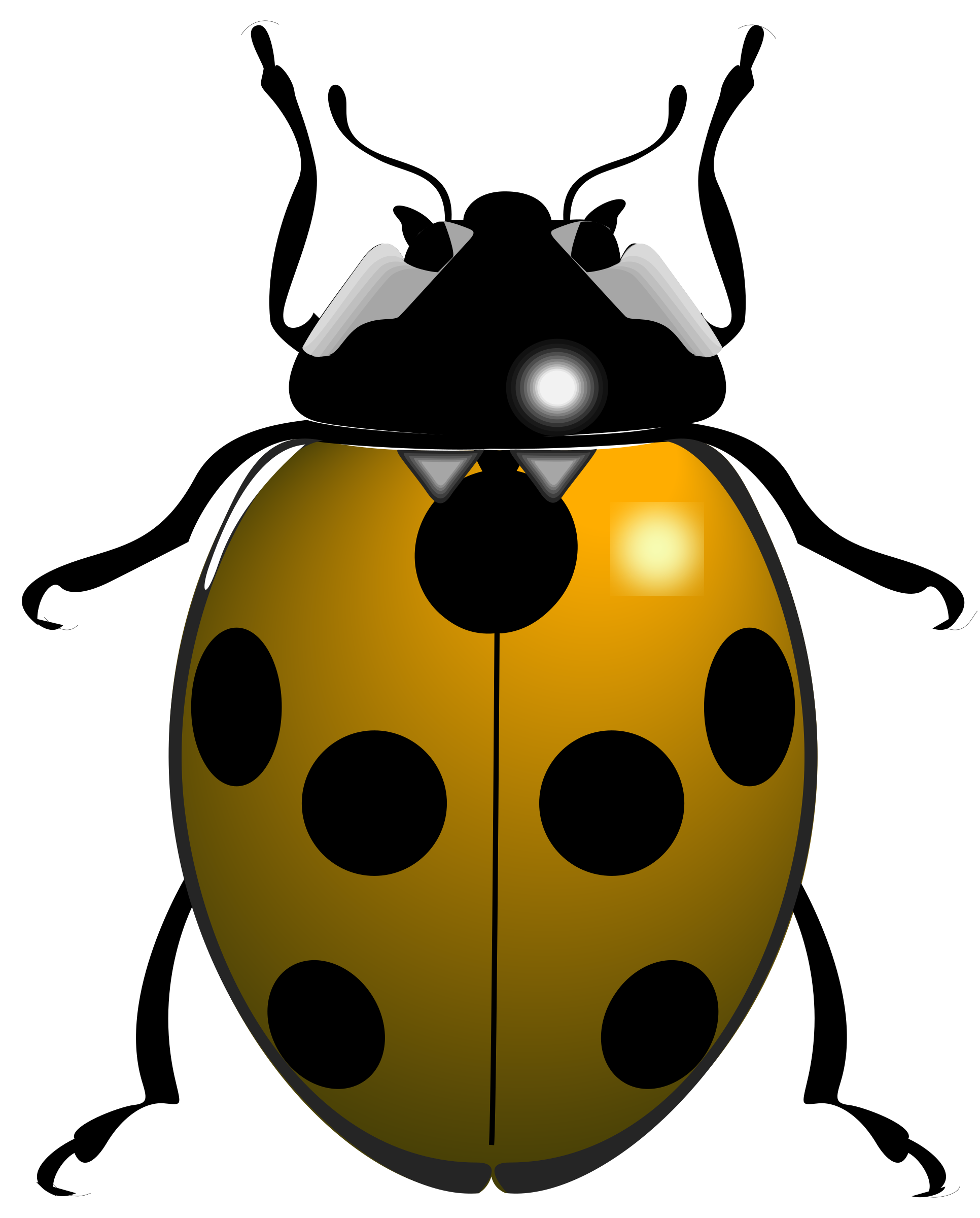 ladybugs clipart silhouette