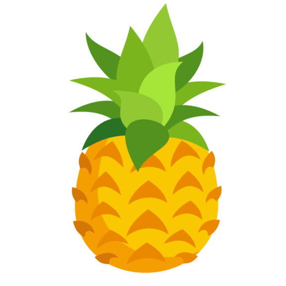 clipart leaf pineapple