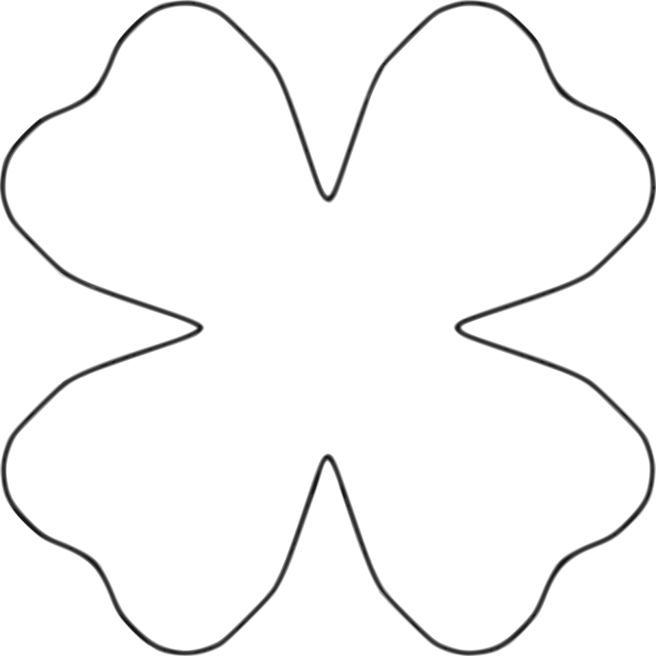 number 4 clipart flower