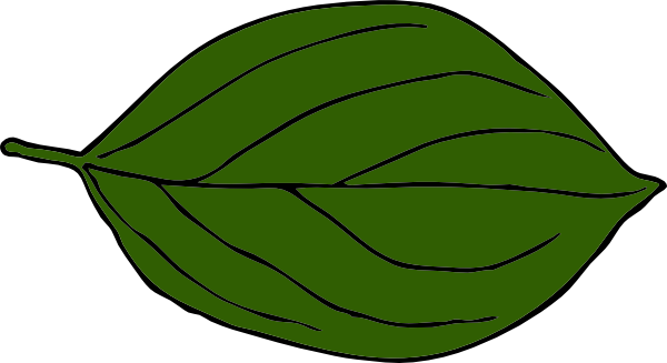 clipart leaves dark green