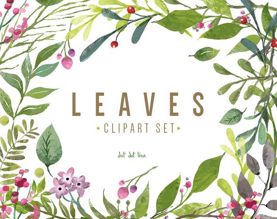 leaves clipart forest leaves