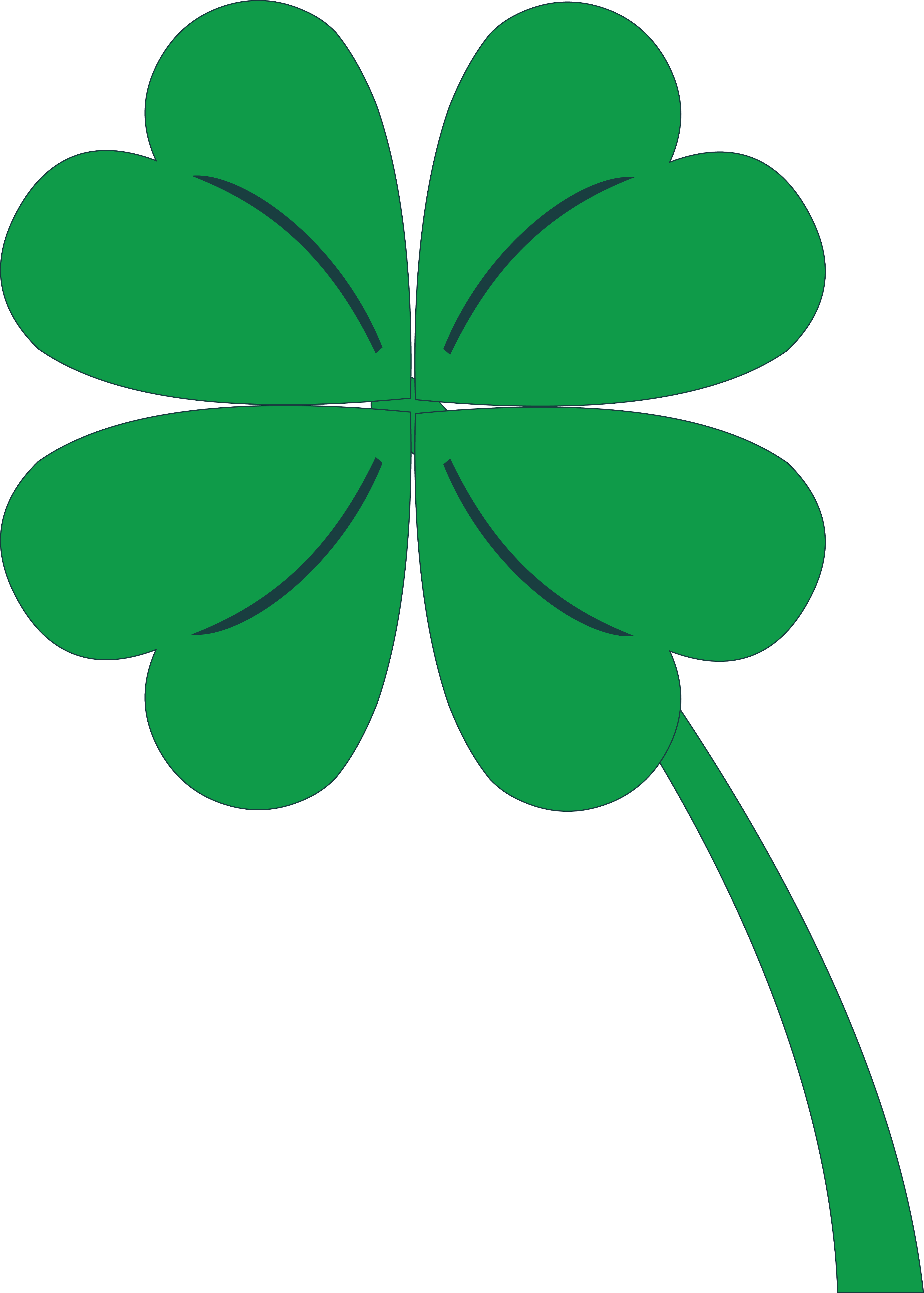 Zipper clipart day. Three leaf clover at
