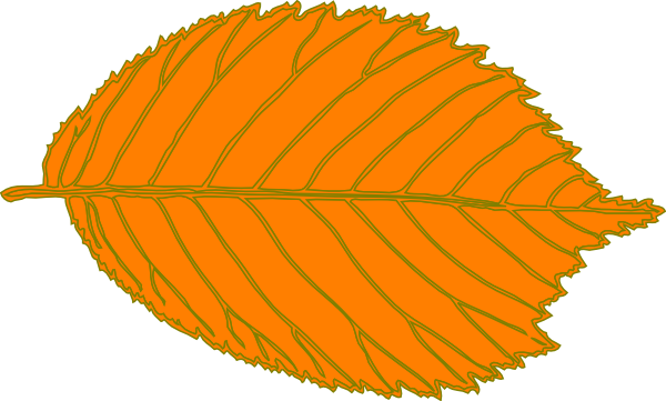 clipart leaves orange leaves
