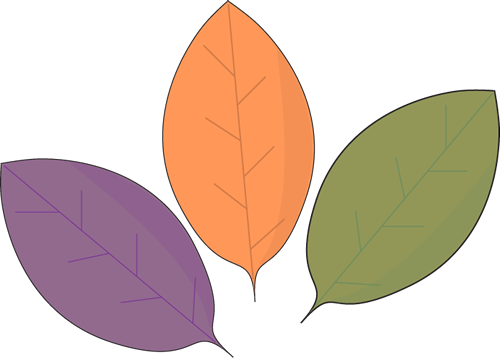 leaves clipart purple leaves