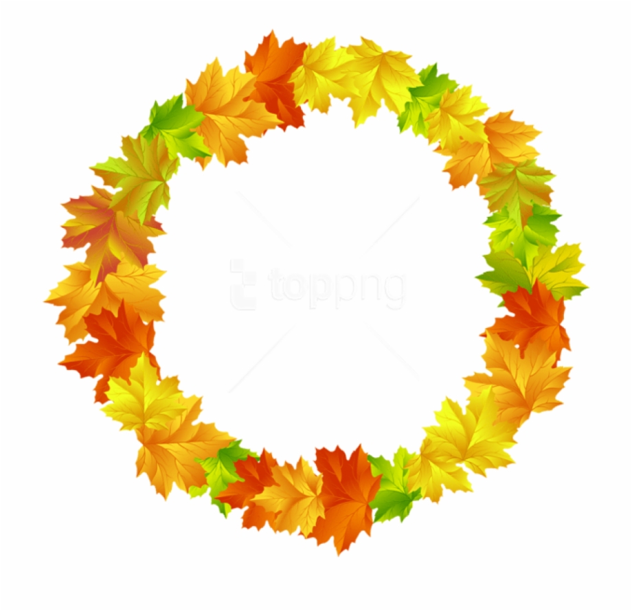leaves clipart round leaf