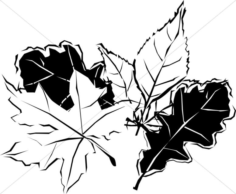 clipart leaves row leaves