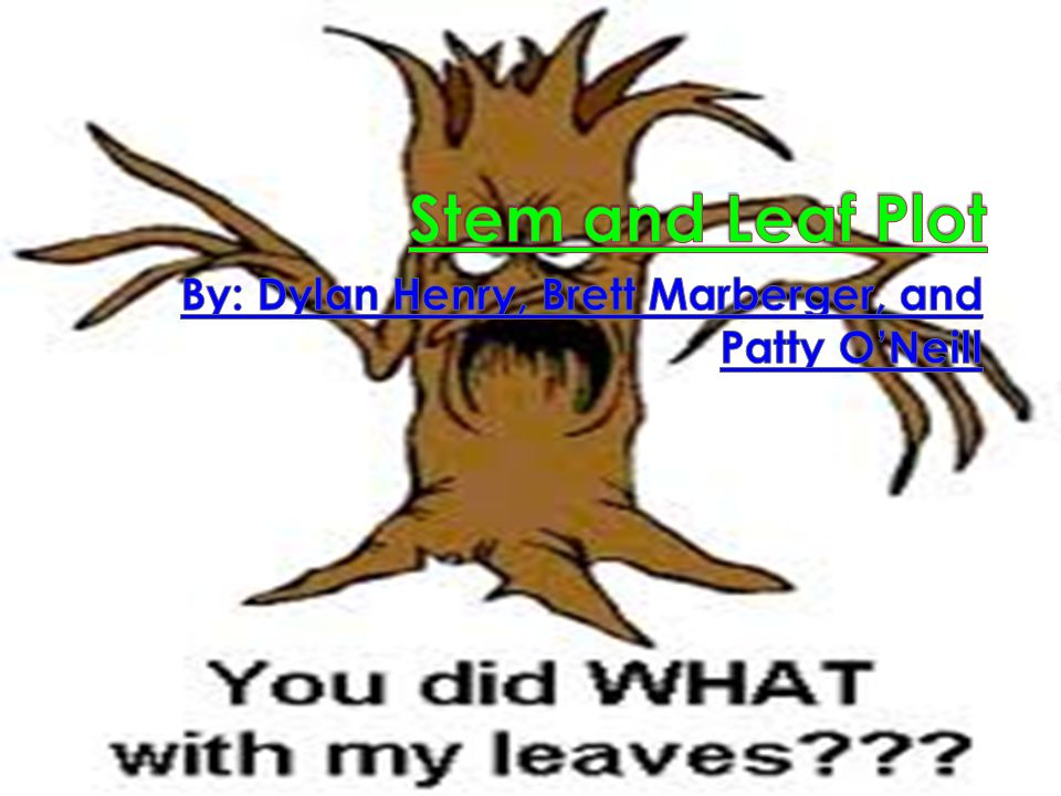 Plots are used to. Clipart leaves stem and leaf plot