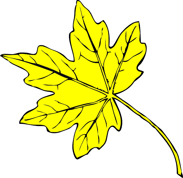 clipart leaves yellow leaf