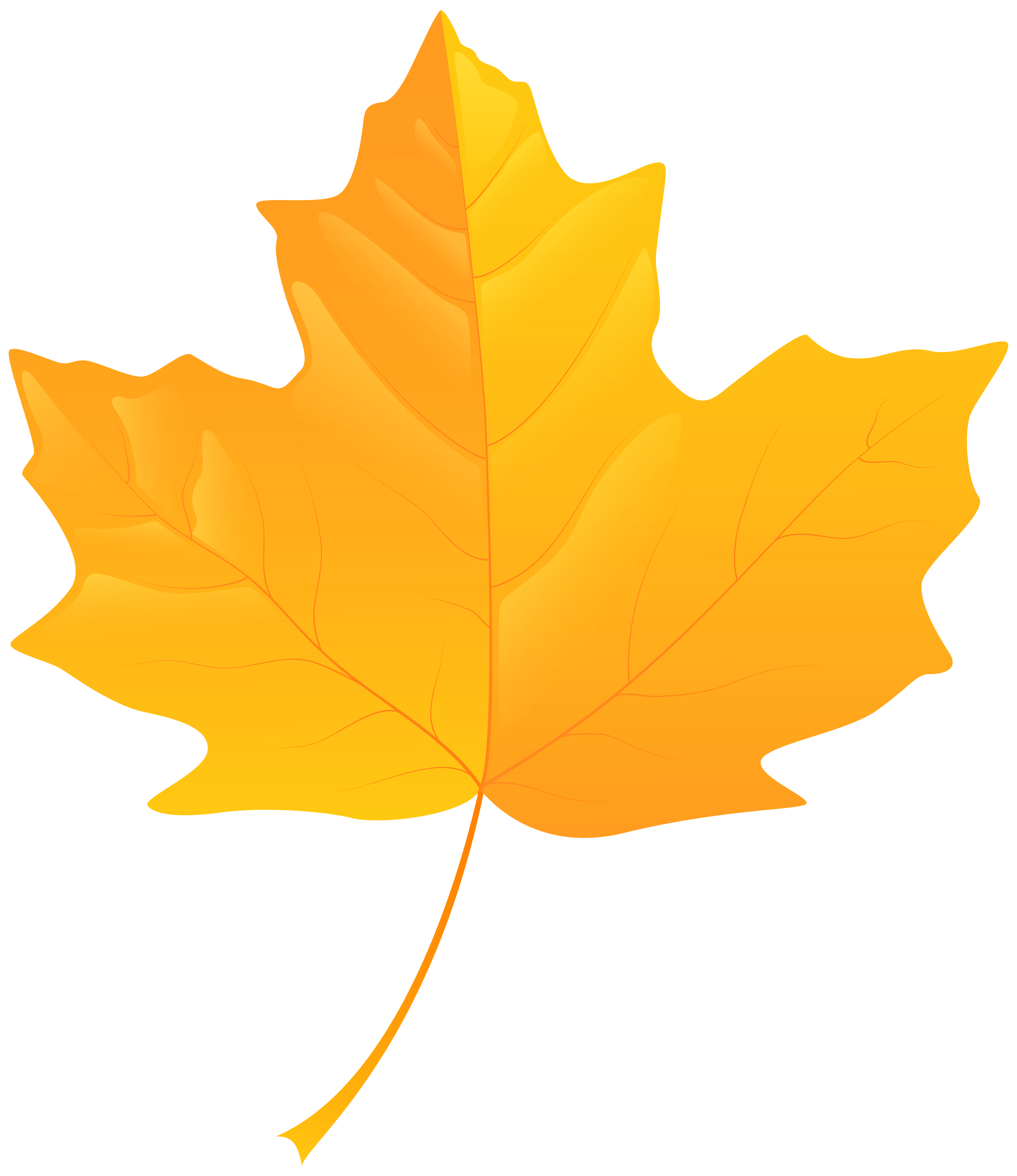 Leaves clipart yellow leaf. Png clip art best