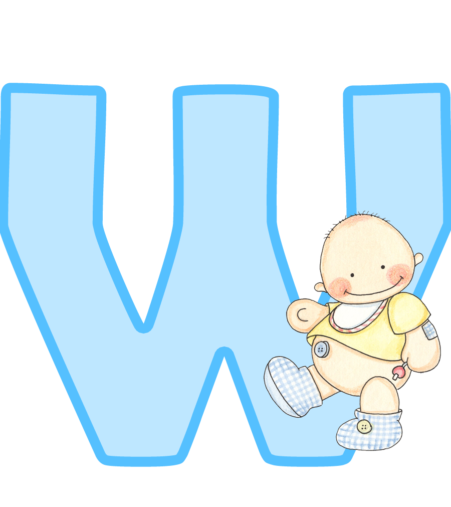 W png bautista pinterest. Clipart letters baby
