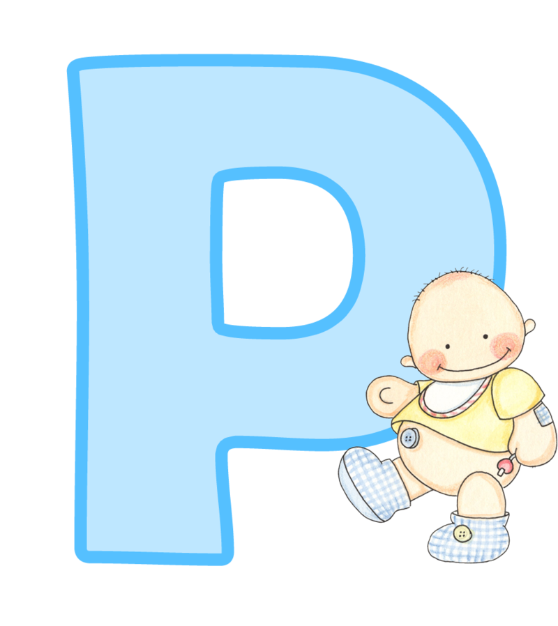 clipart letters baby