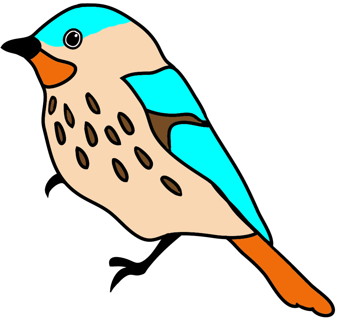 clipart letters bird