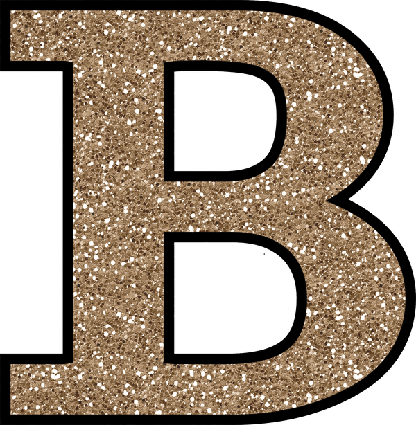 Glitter without the glue. Clipart letters bulletin board
