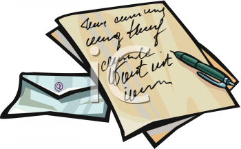 letters clipart business correspondence