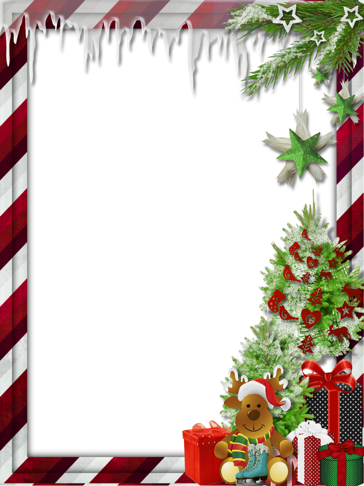 december clipart frame