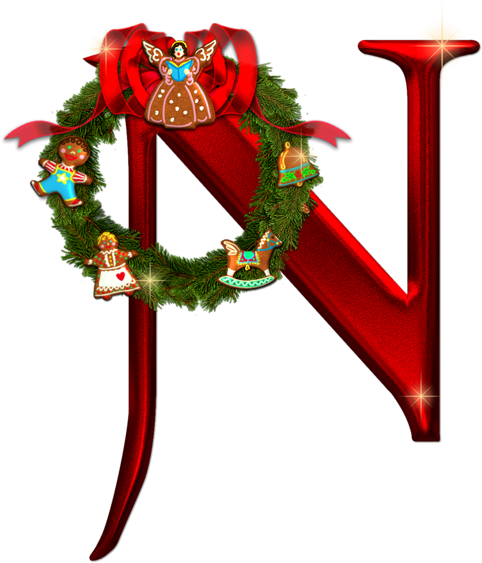 clipart letters christmas