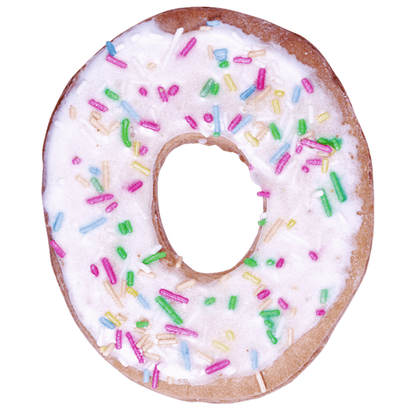 Donut clipart sprinkled donut. Glaze font handmadefont